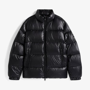  Tommy Hilfiger Shiny Down Stand Erkek Şişme Siyah Mont