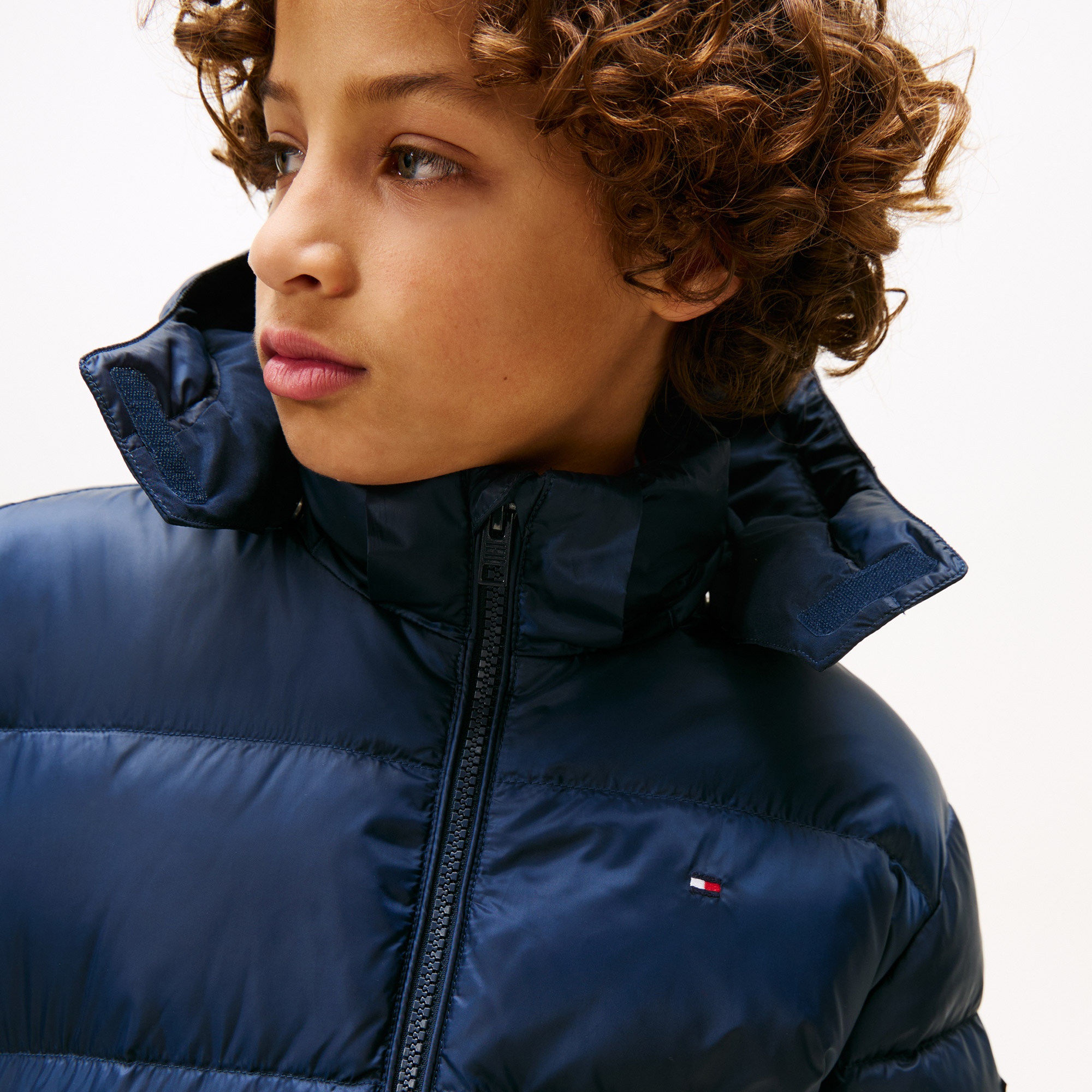 Tommy Hilfiger Essential Down Çocuk Mavi Puffer Mont