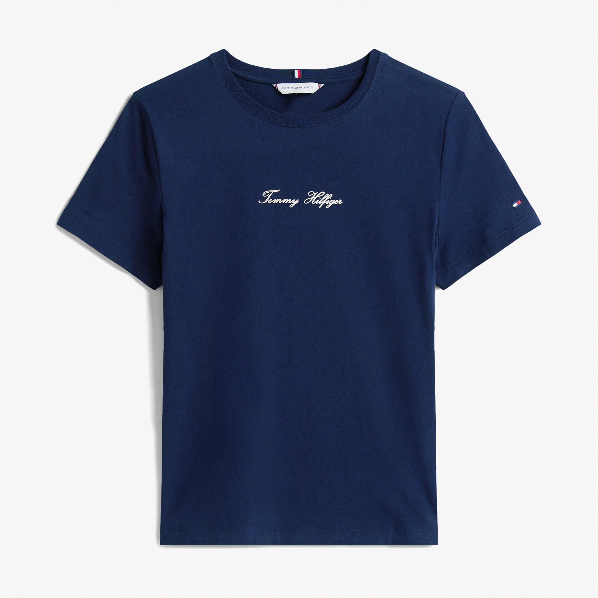 Tommy Hilfiger Classic Script Regular Kadın Lacivert T-Shirt