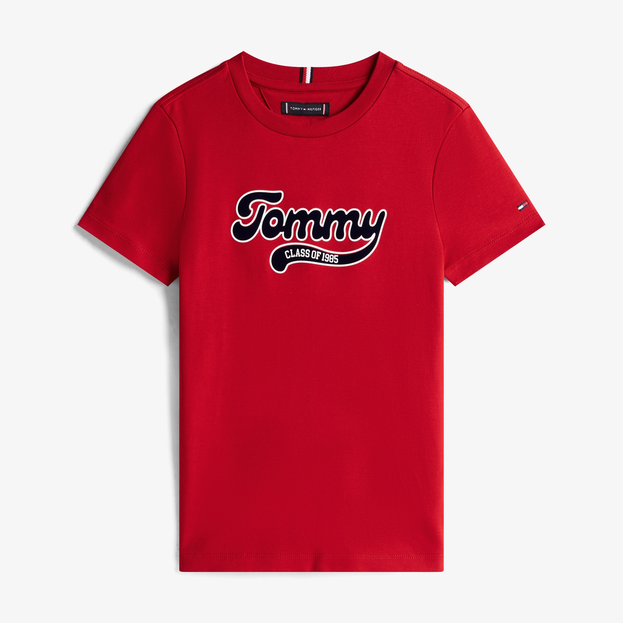 Tommy Hilfiger Varsity Interlock Çocuk Kırmızı T-Shirt