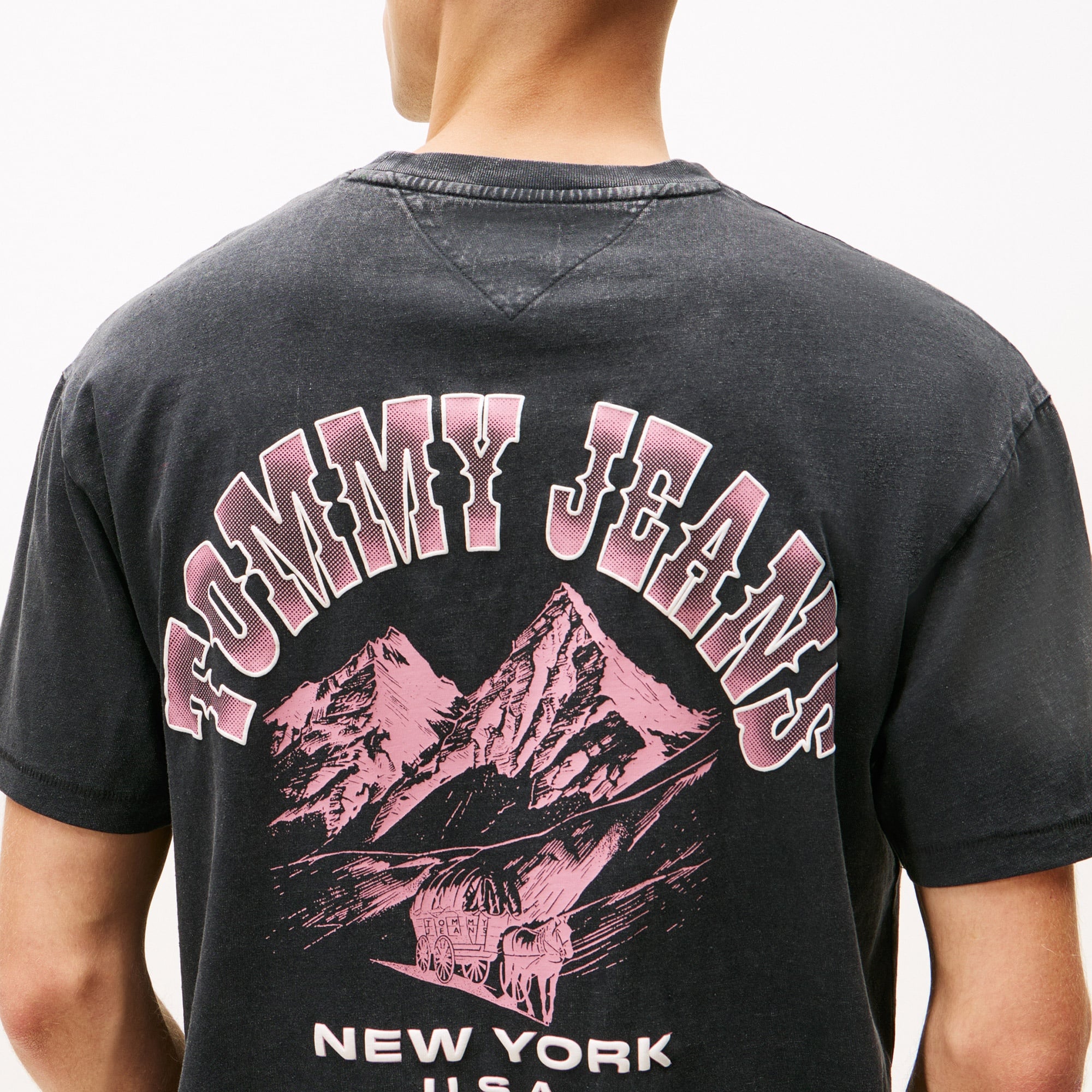 Tommy Jeans Relax Novelty Erkek Siyah T-Shirt