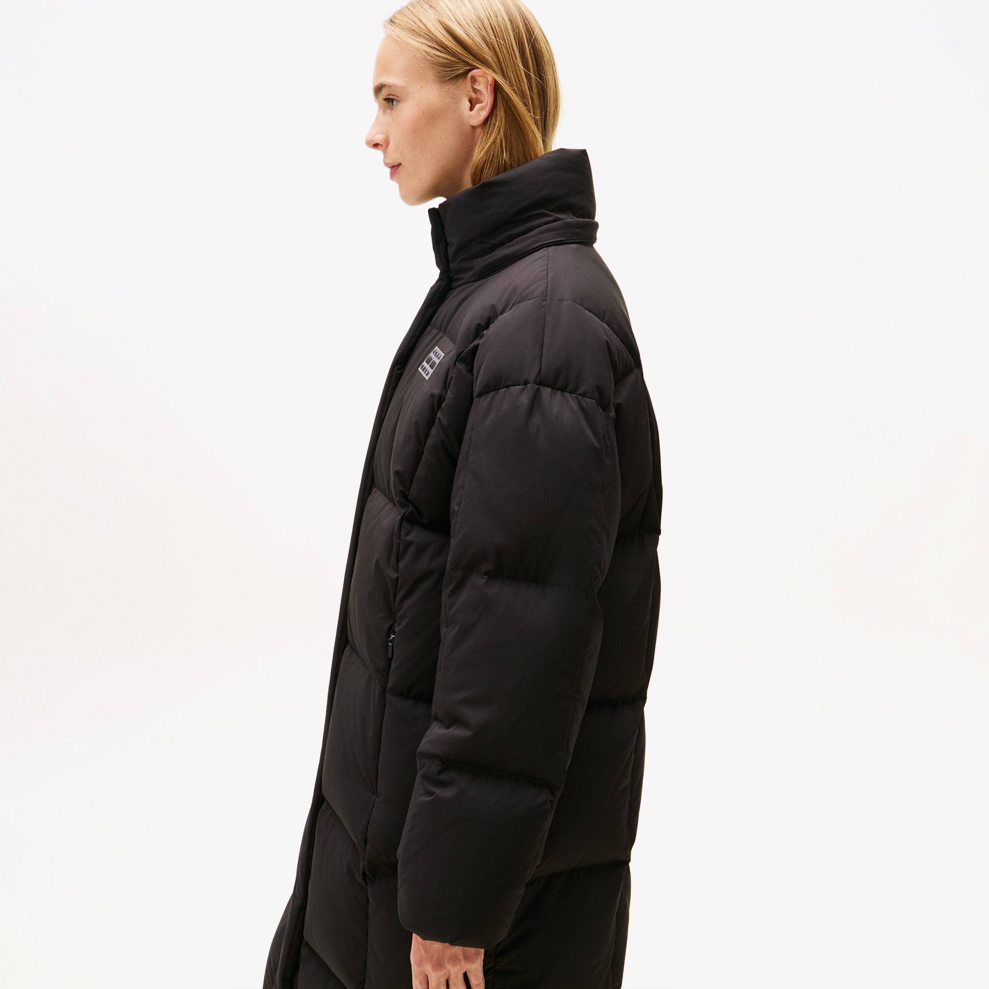 Tommy Jeans Alaska d Kadın Puffer Siyah Mont