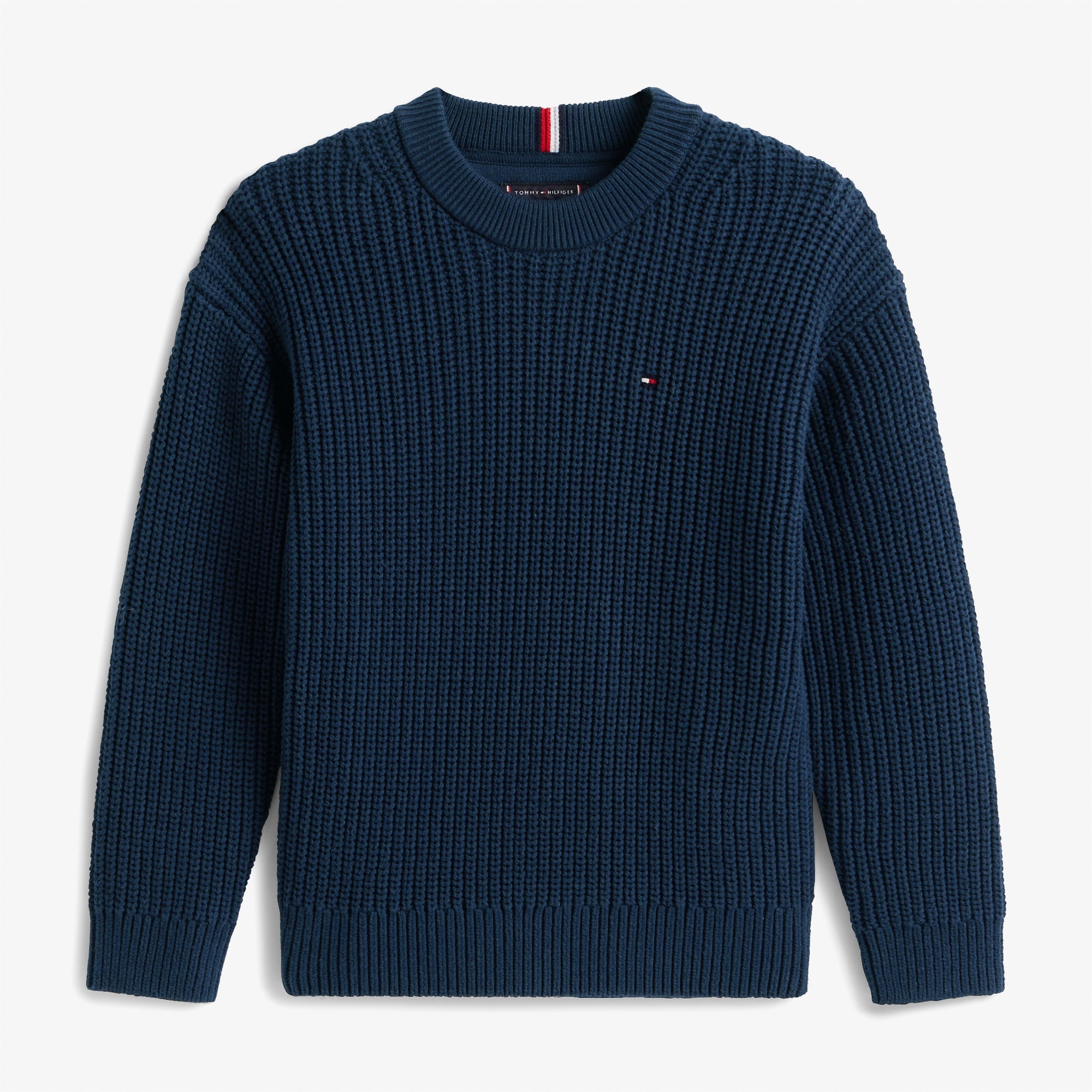 Tommy Hilfiger Half Cardigan Çocuk Mavi Kazak