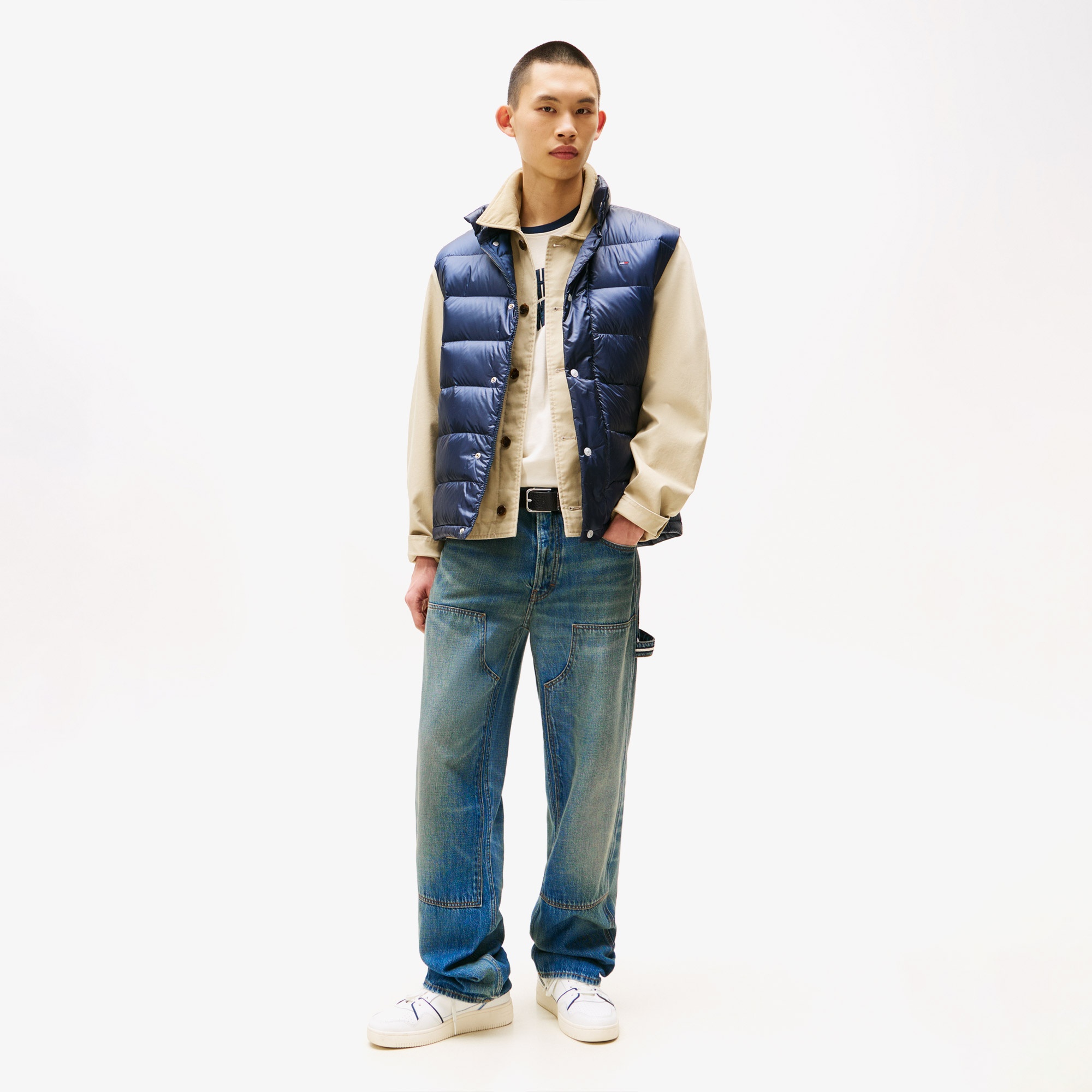 Tommy Jeans Light Down Erkek Mavi Yelek