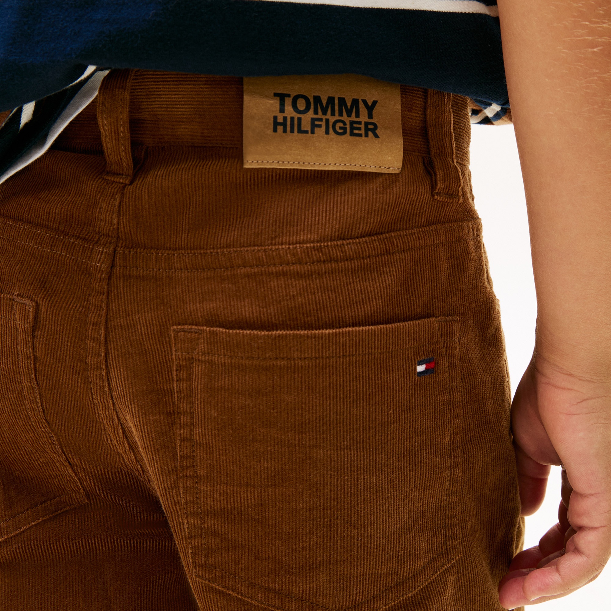 Tommy Hilfiger Corduroy Skater Çocuk 5 Cepli Kahverengi Pantolon