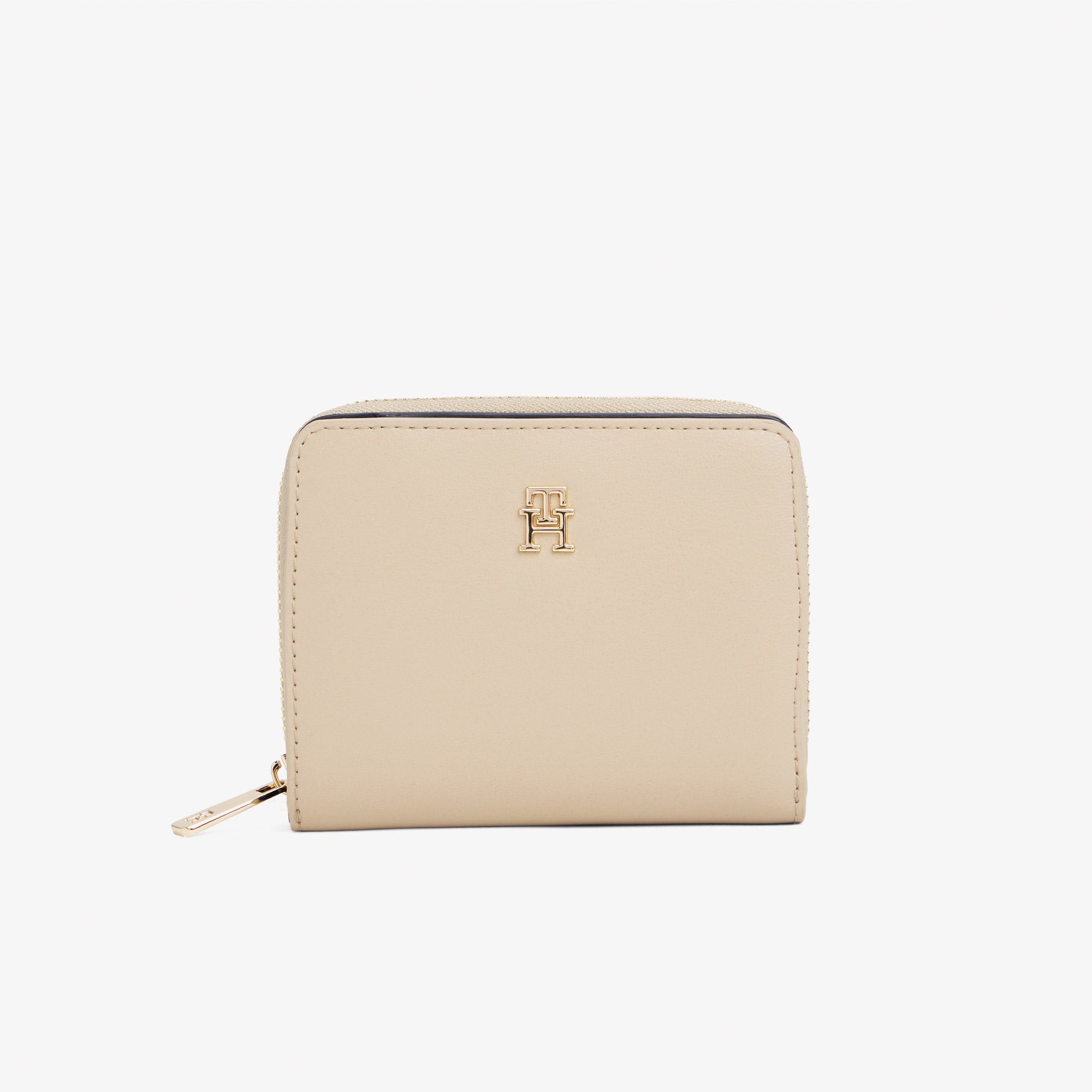 Tommy Hilfiger Icon Med Flap Kadın Bej Cüzdan