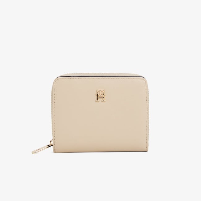  Tommy Hilfiger Icon Med Flap Kadın Bej Cüzdan