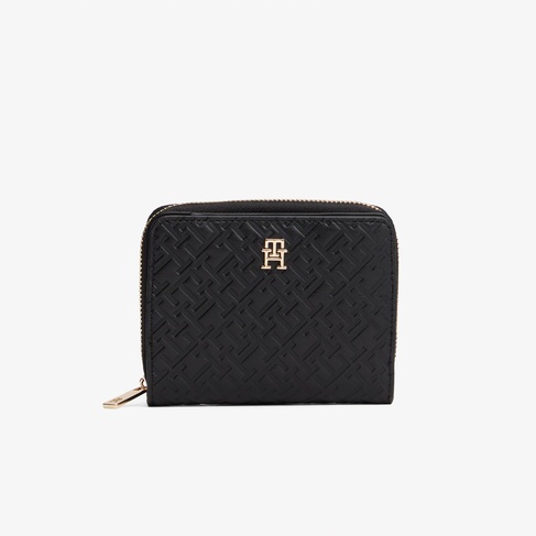  Tommy Hilfiger Icon Med Flap Mono Kadın Siyah Cüzdan
