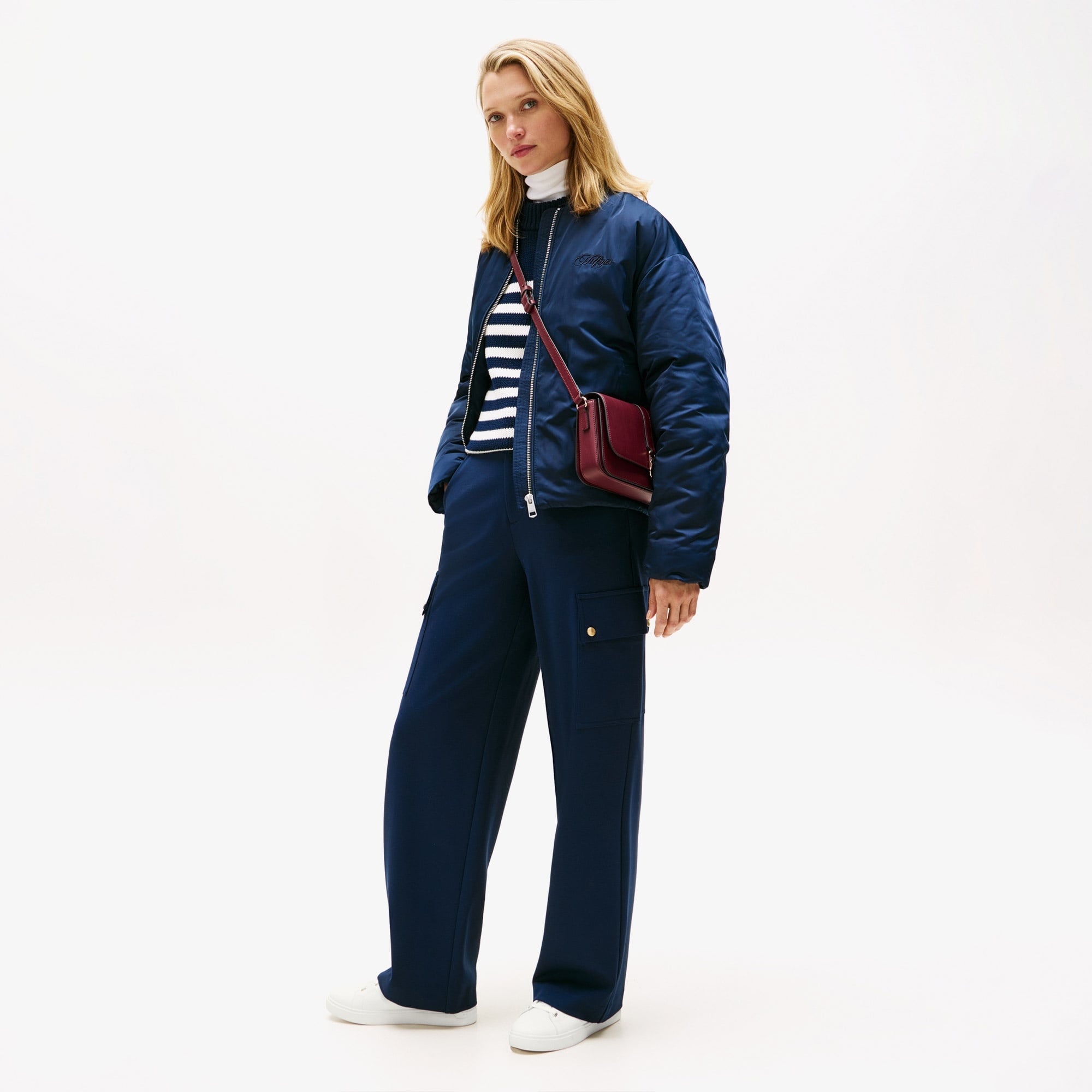 Tommy Hilfiger Casual Cupsole Kadın Beyaz Sneaker