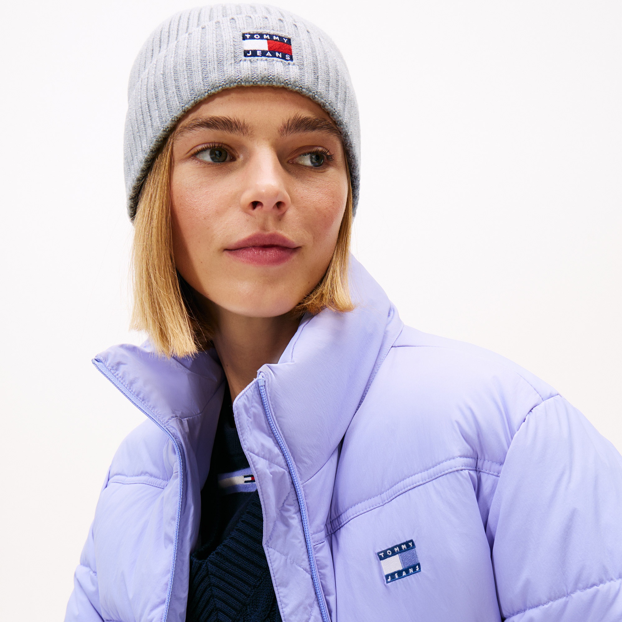 Tommy Jeans Heritage Core Kadın Gri Bere