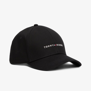  Tommy Hilfiger Foundation 6 Panel Erkek Siyah Şapka