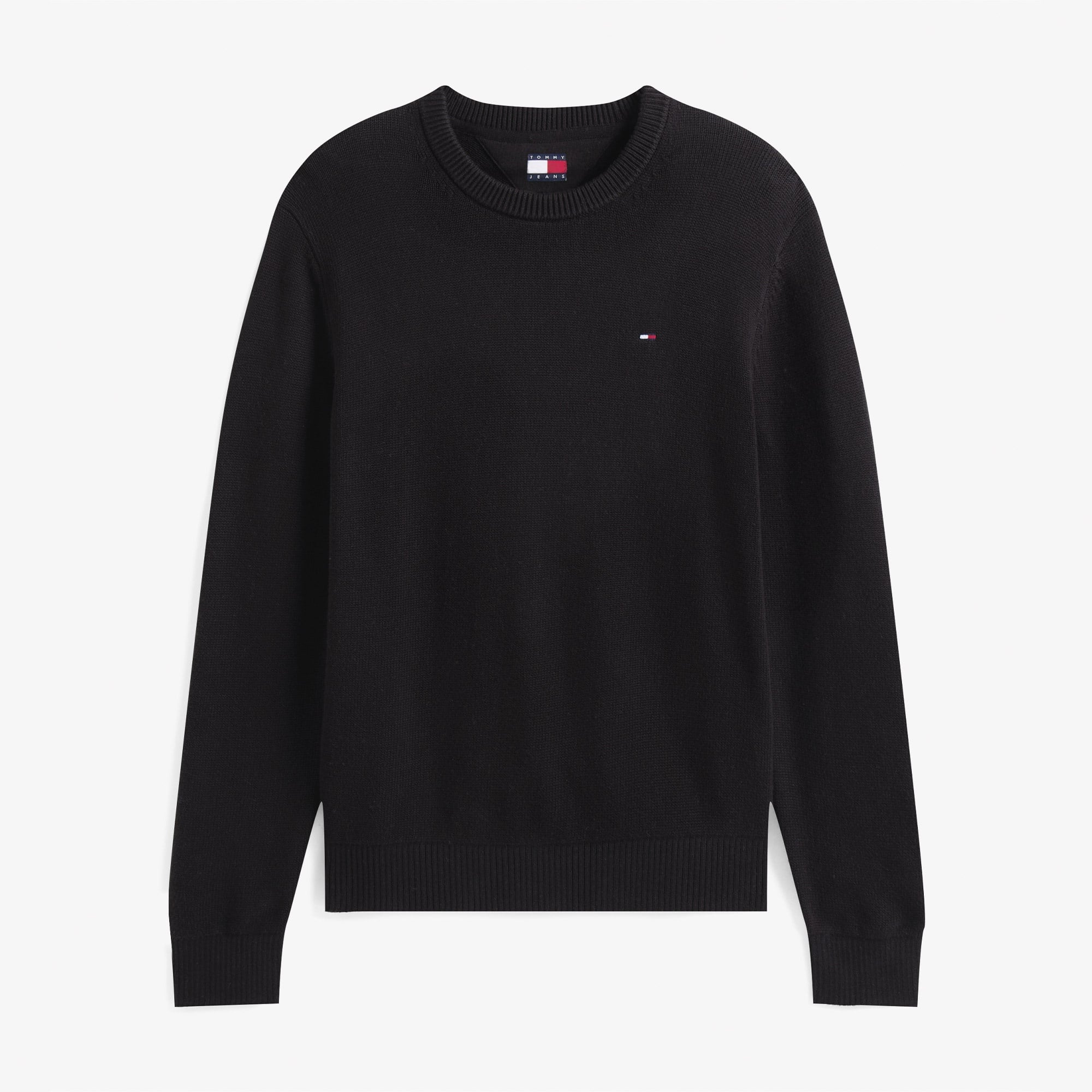 Tommy Jeans Slim Essentials Erkek Siyah Kazak