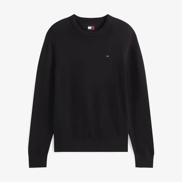  Tommy Jeans Slim Essentials Erkek Siyah Kazak