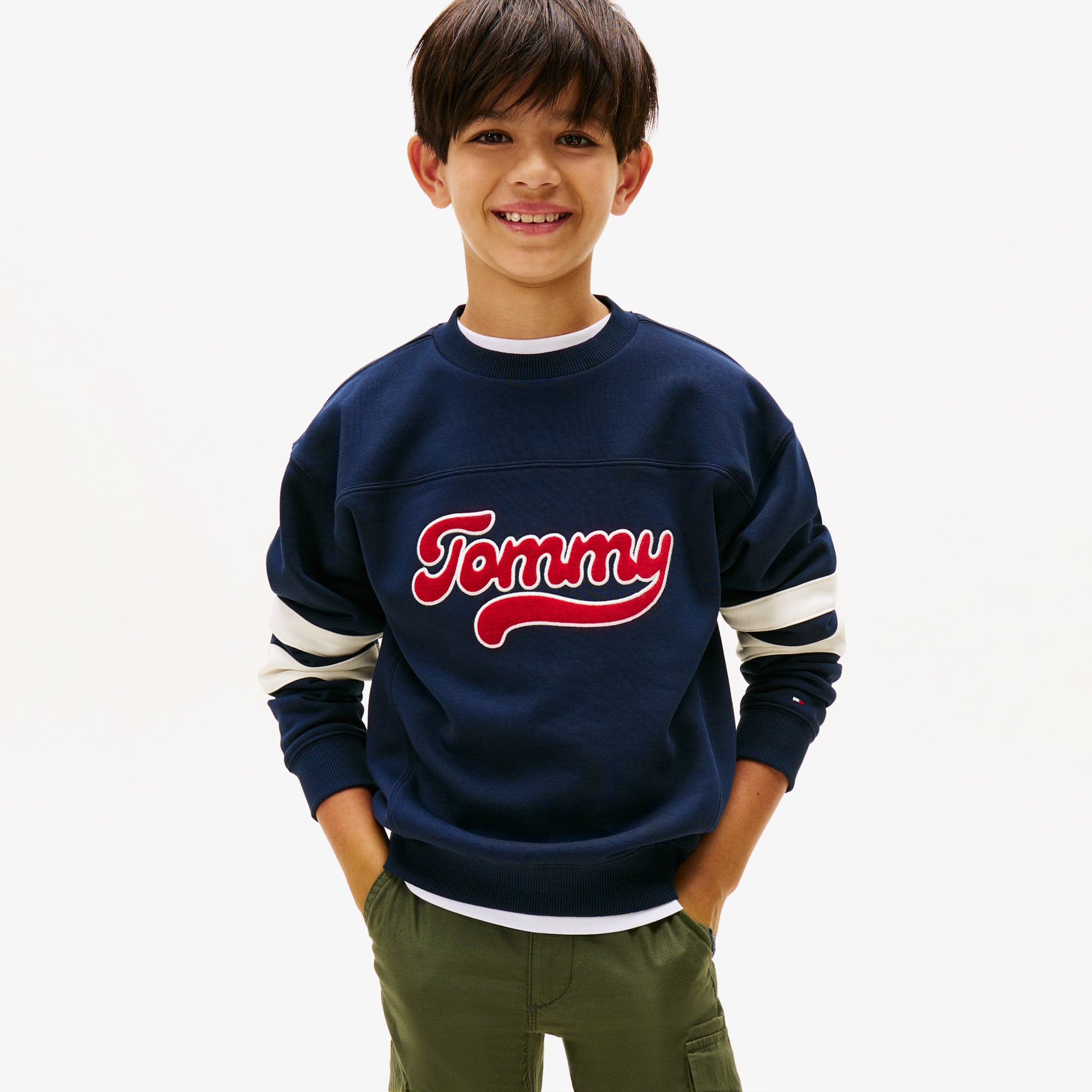  Tommy Hilfiger Varsity Çocuk Lacivert Sweatshirt