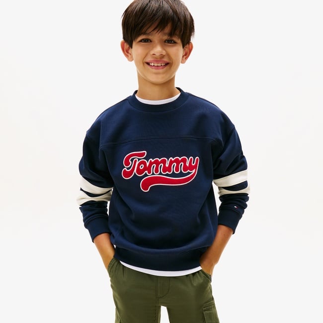  Tommy Hilfiger Varsity Çocuk Lacivert Sweatshirt