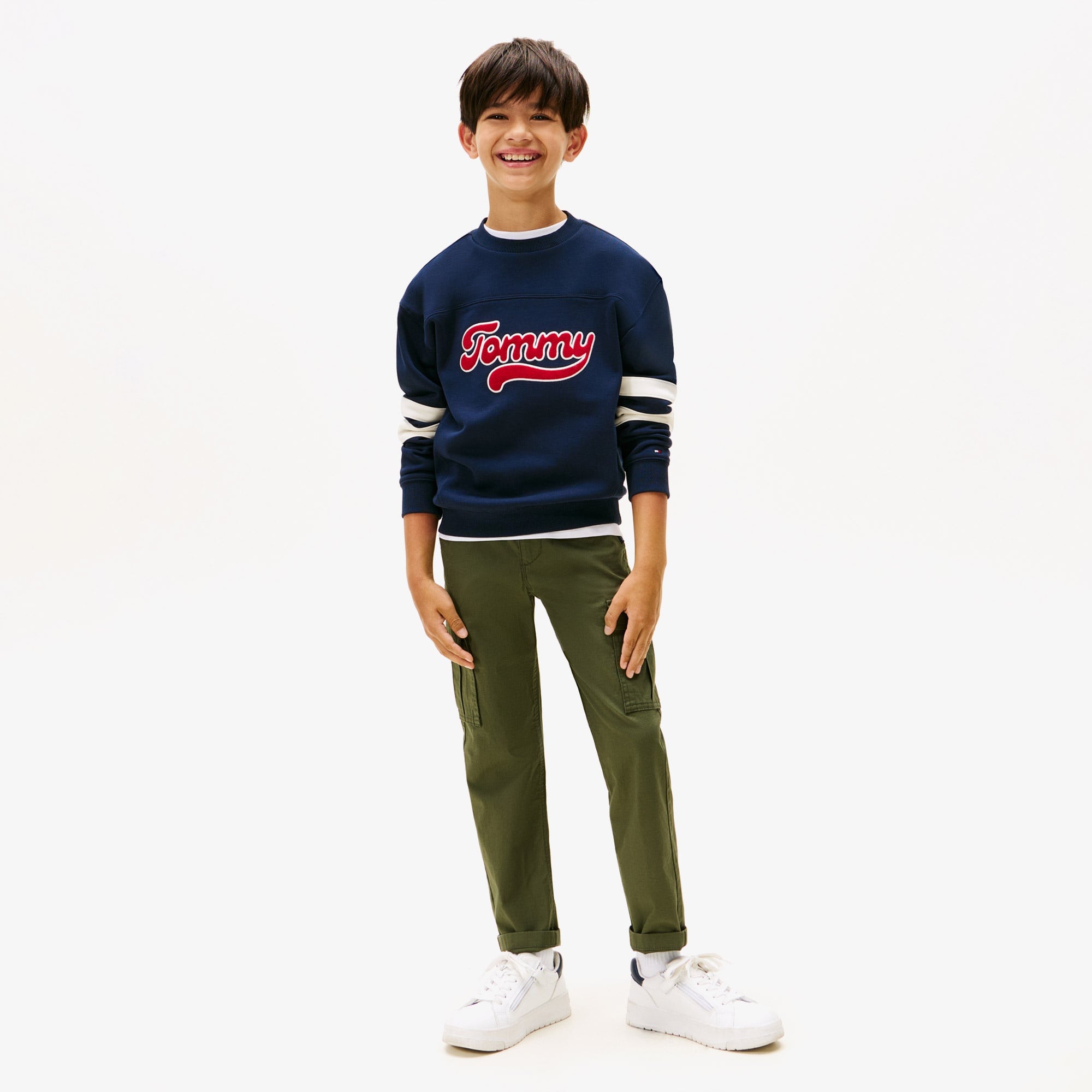 Tommy Hilfiger Varsity Çocuk Lacivert Sweatshirt