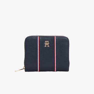  Tommy Hilfiger Icon Med Flap Corp Kadın Mavi Cüzdan