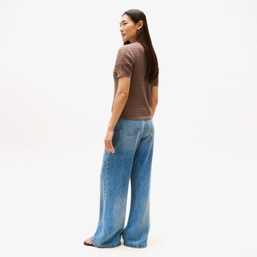  Tommy Hilfiger Cable Fine Cardi Kadın Kahverengi Triko