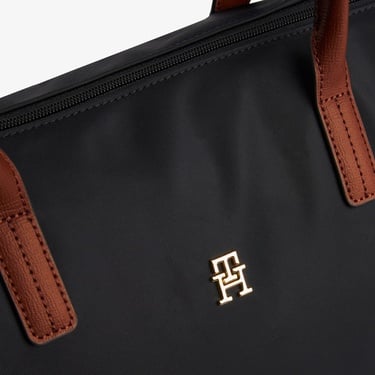  Tommy Hilfiger Popette Maxi Kadın Siyah Tote Çanta