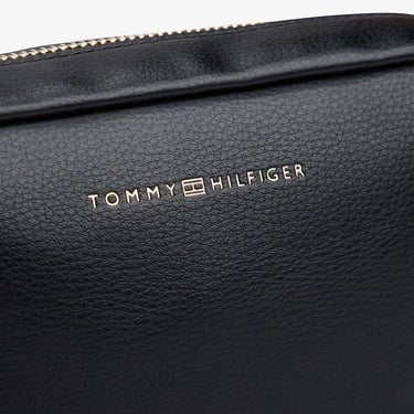  Tommy Hilfiger Logotape Kadın Siyah Çapraz Çanta