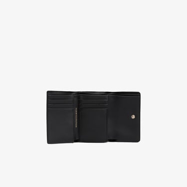  Tommy Hilfiger Logotape Trifold Kadın Siyah Cüzdan