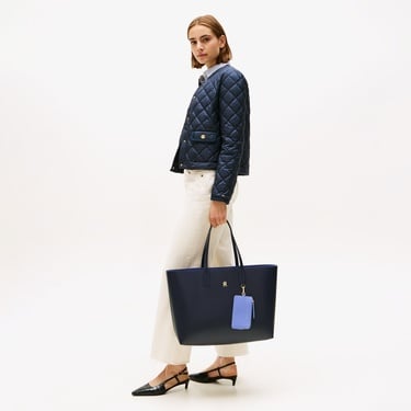  Tommy Hilfiger Icon Kadın Lacivert Tote Çanta