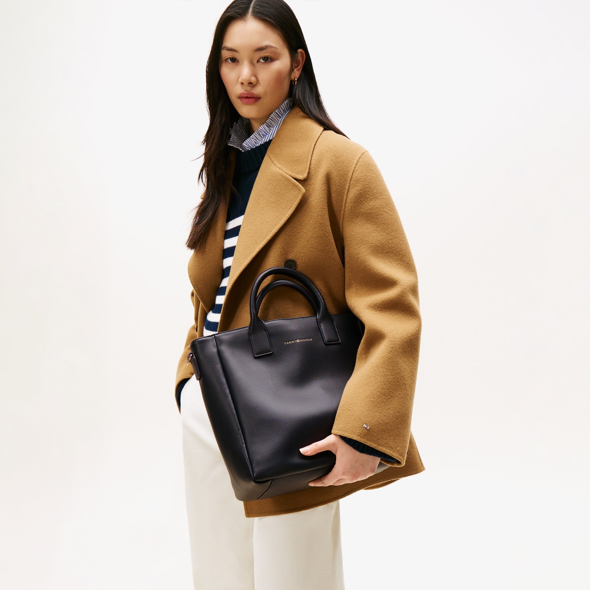 Tommy Hilfiger Casual Kadın Siyah Tote Çanta