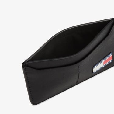  Tommy Jeans Heritage Leather Erkek Siyah Kartlık