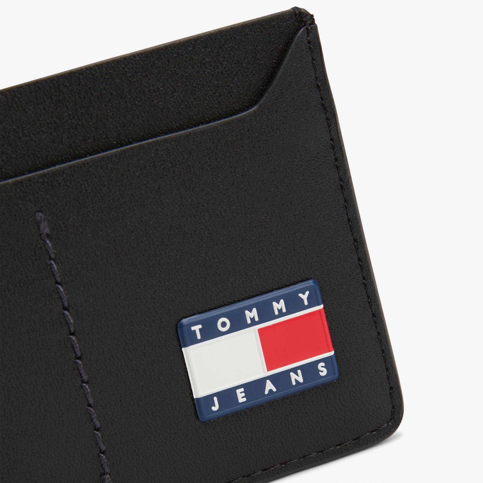 Tommy Jeans Heritage Leather Erkek Siyah Kartlık