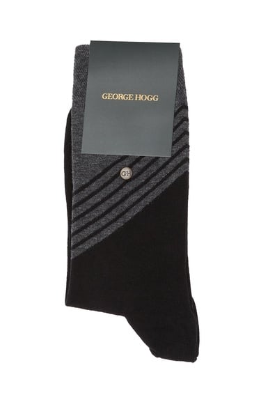  George Hogg Erkek Siyah Soket Çorap
