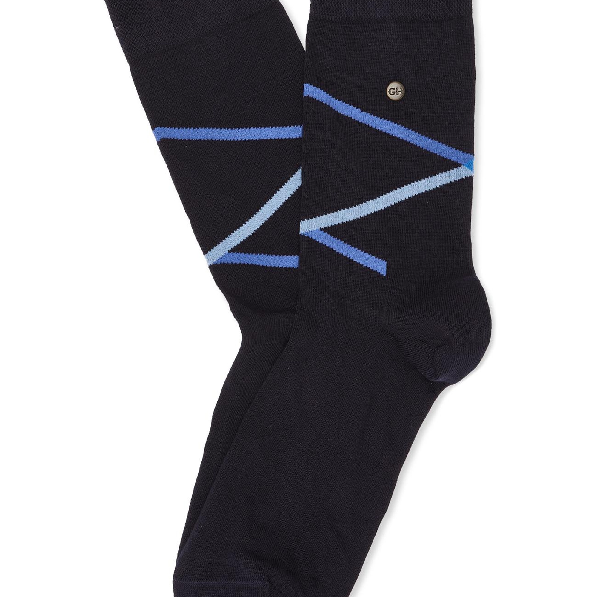 George Hogg Erkek Lacivert Çizgili Soket Çorap