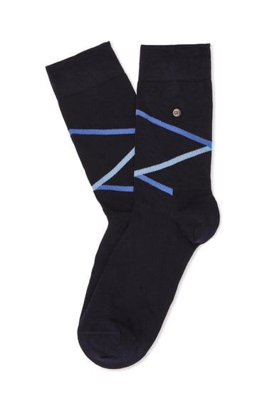  George Hogg Erkek Lacivert Çizgili Soket Çorap