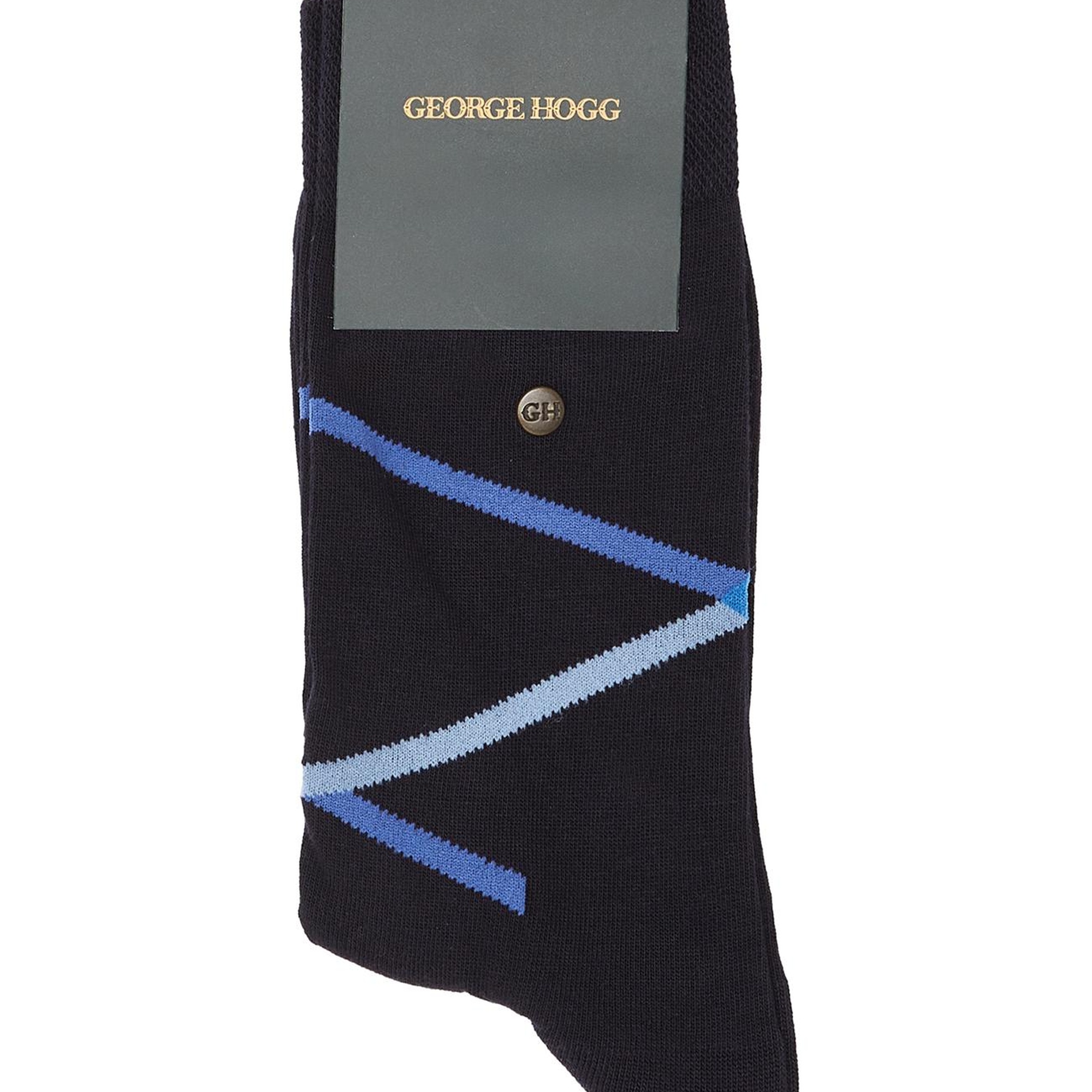 George Hogg Erkek Lacivert Çizgili Soket Çorap