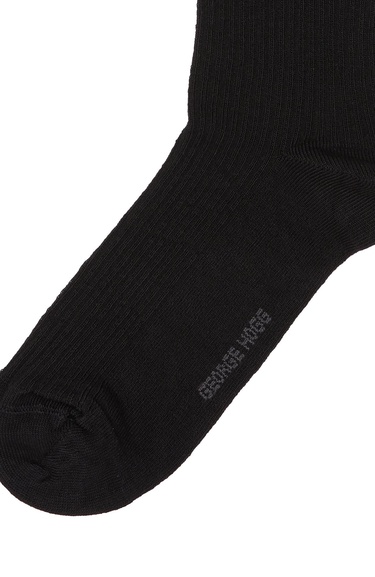  George Hogg Erkek Siyah Pamuk Soket Çorap