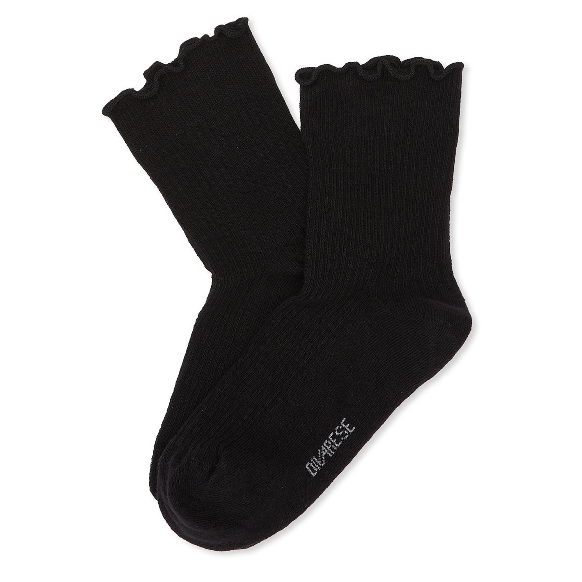 Divarese Kadın Siyah Çizgi Desenli Soket Çorap