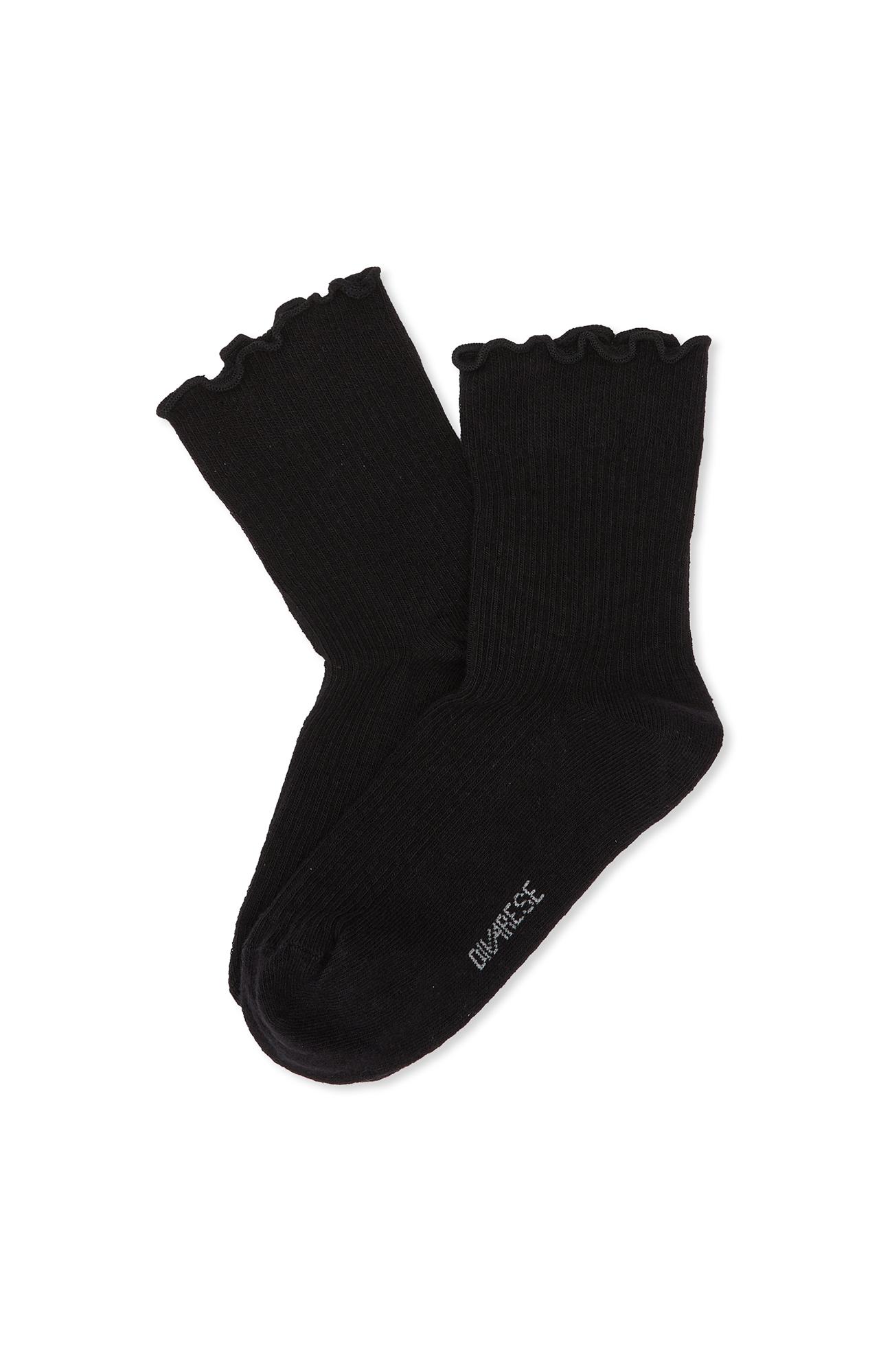  Divarese Kadın Siyah Çizgi Desenli Soket Çorap