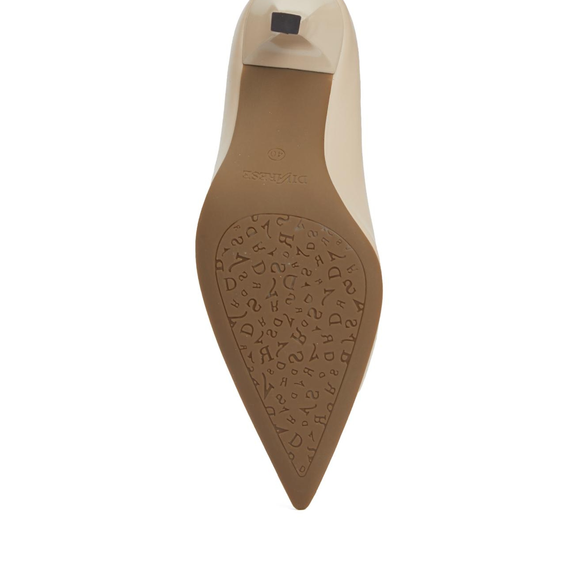 Divarese Kadın Bej Deri Topuklu Ayakkabı