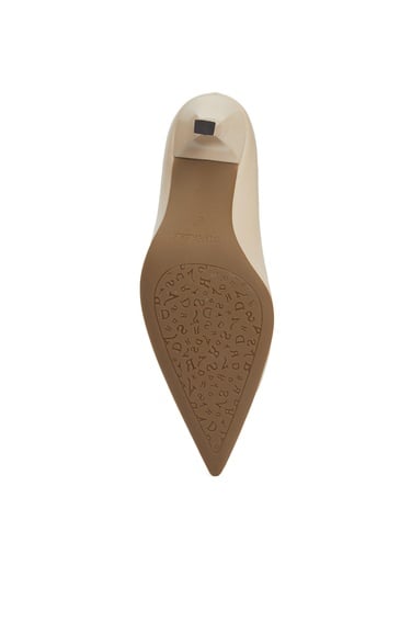  Divarese Kadın Bej Deri Topuklu Ayakkabı