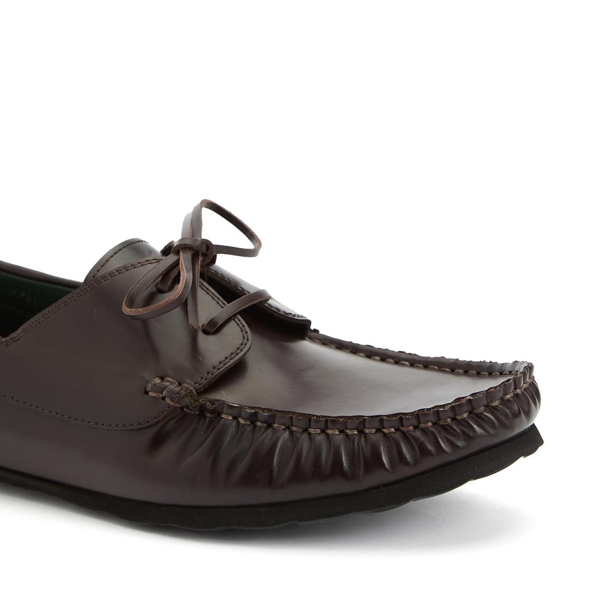 George Hogg Erkek Kahverengi Deri Loafer