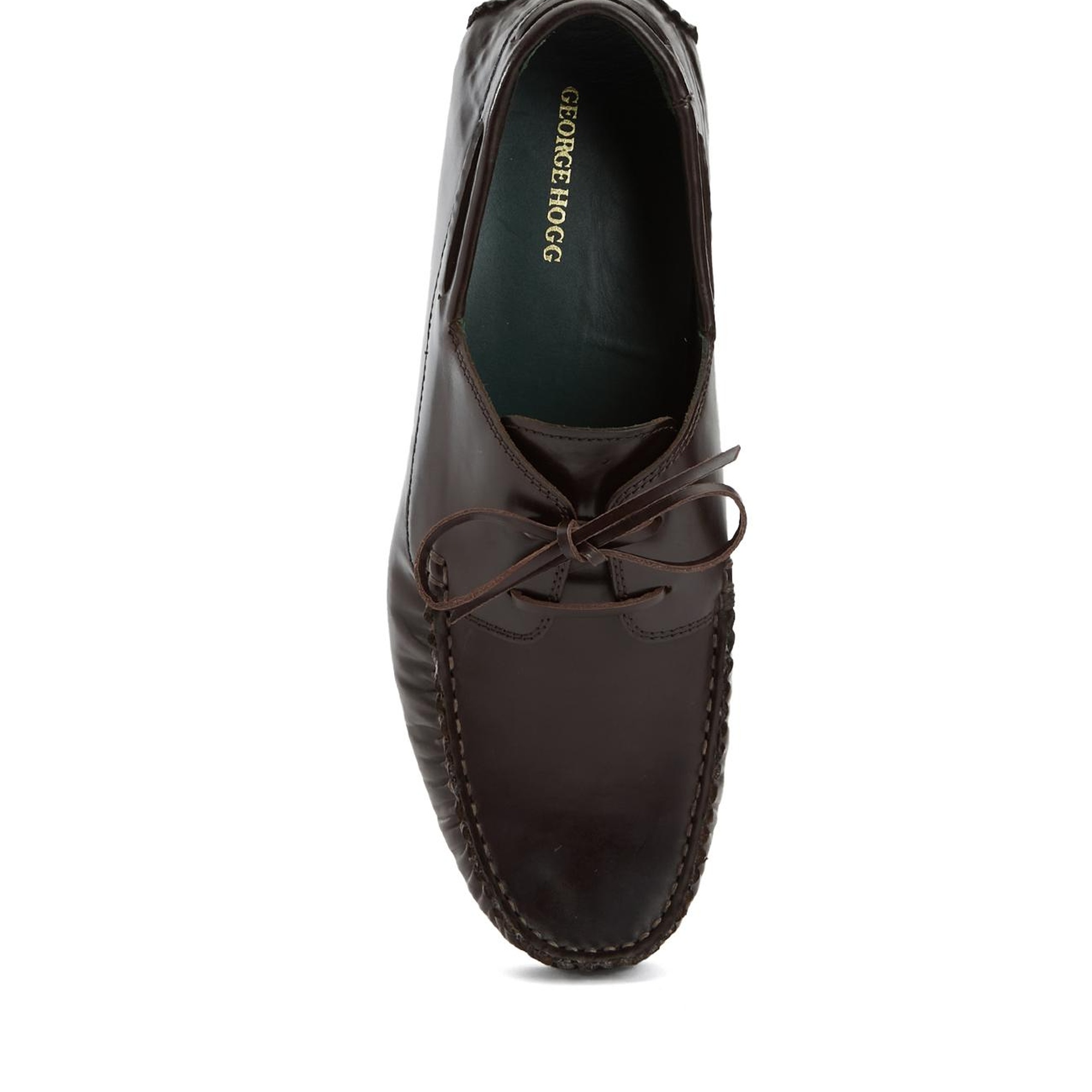 George Hogg Erkek Kahverengi Deri Loafer