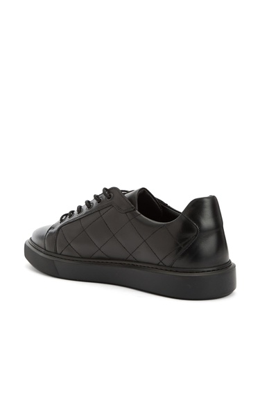  Divarese Erkek Siyah Deri Sneaker