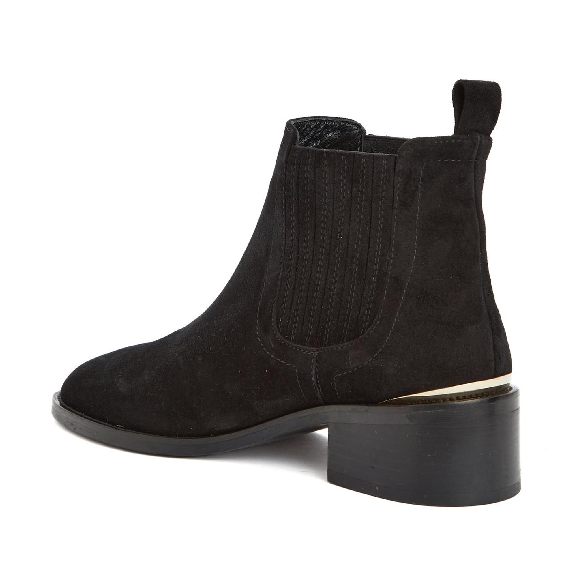 George Hogg Kadın Siyah Lastikli Deri Bot