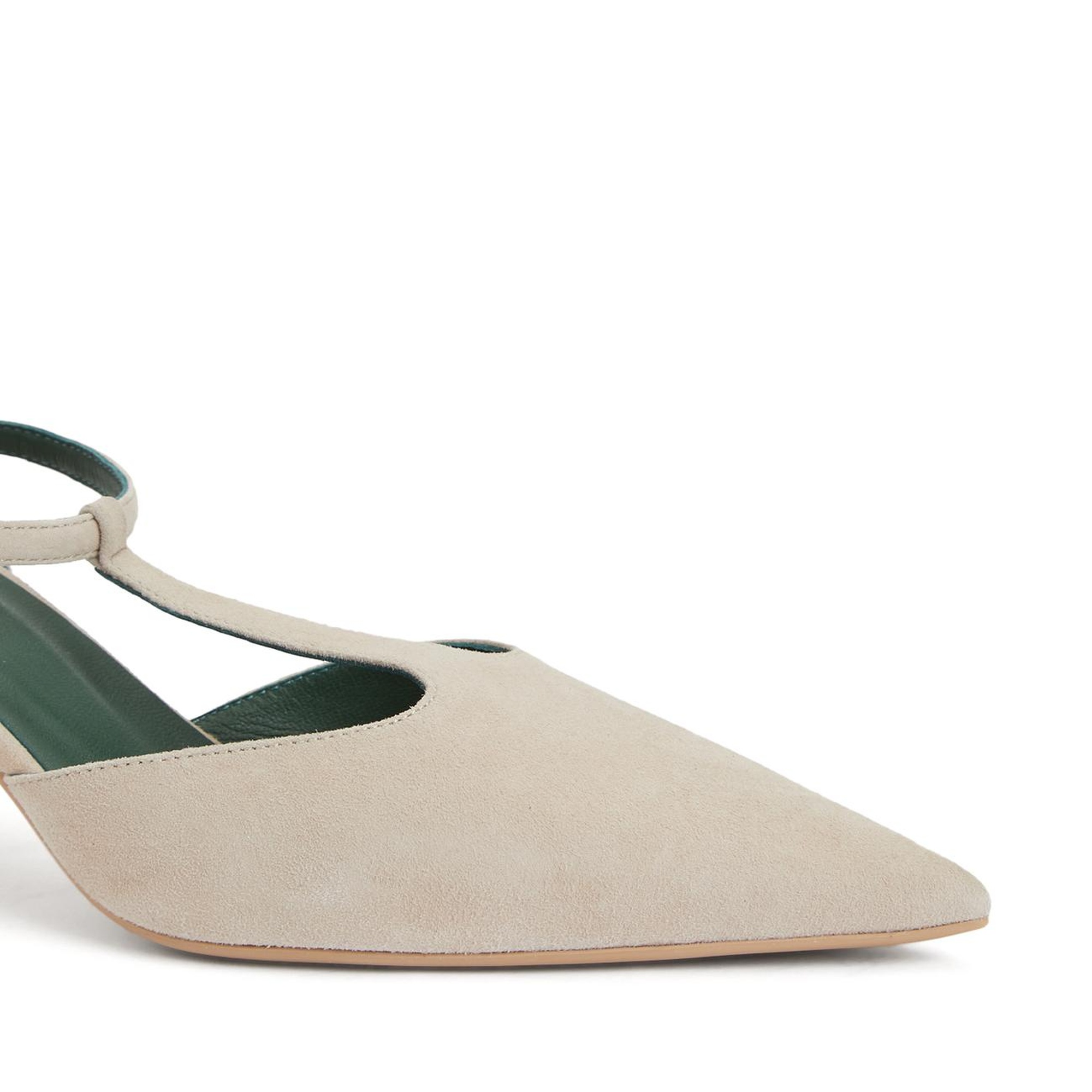 George Hogg Kadın Nude Süet Topuklu Ayakkabı