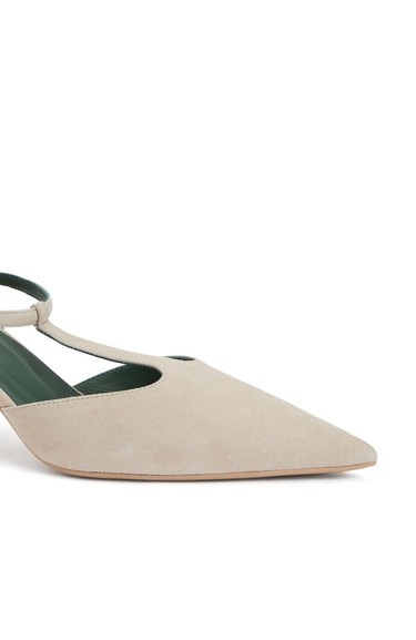  George Hogg Kadın Nude Süet Topuklu Ayakkabı