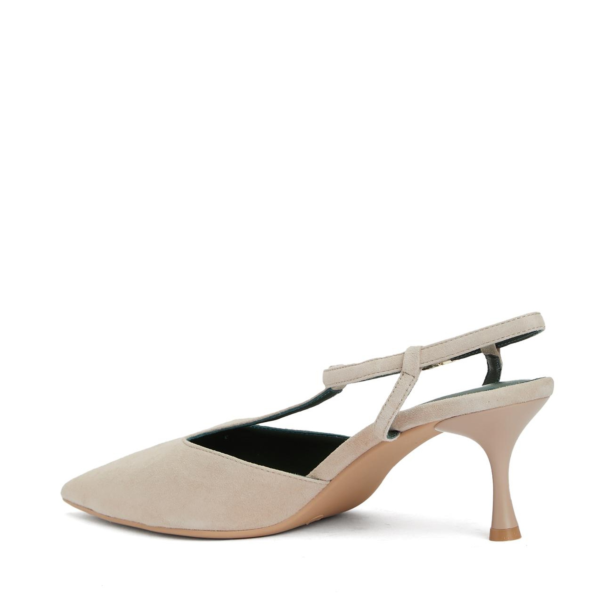 George Hogg Kadın Nude Süet Topuklu Ayakkabı