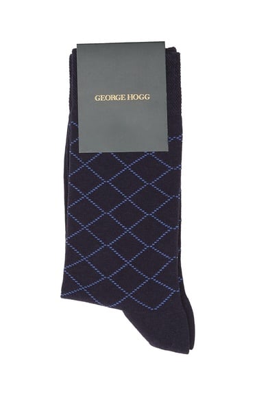  George Hogg Erkek Lacivert Soket Çorap