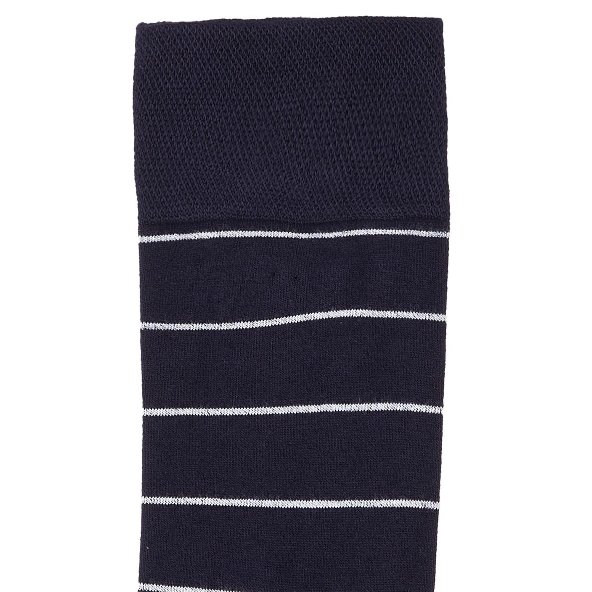 George Hogg Erkek Lacivert Çizgili Bambu Soket Çorap