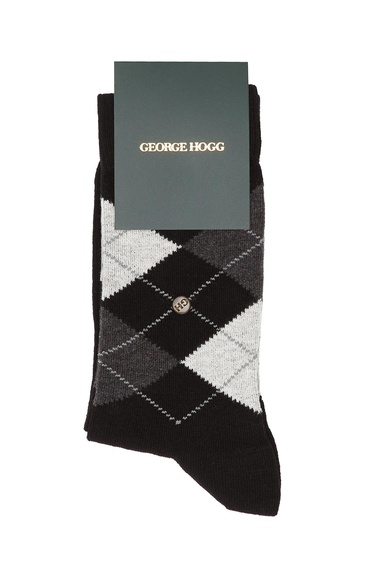  George Hogg Erkek Siyah Soket Çorap