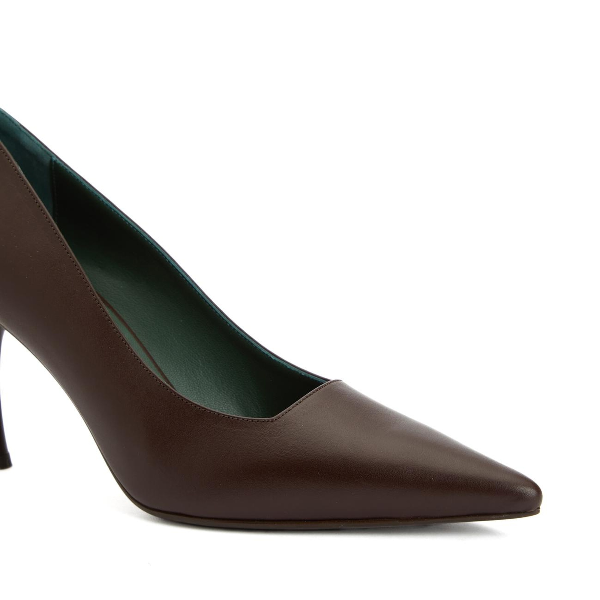 George Hogg Kadın Bordo Deri Topuklu Ayakkabı