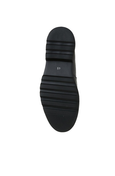  George Hogg Erkek Siyah Deri Loafer